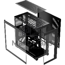 Компьютерный корпус Ocypus Gamma C72 BK ATX/win/black/no PSU/Tempered Glass