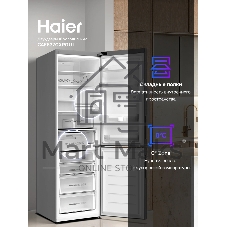 Холодильник Haier C4F637CXRGU1 серебристый двухкамерный 235/115л морозилка снизу, No Frost