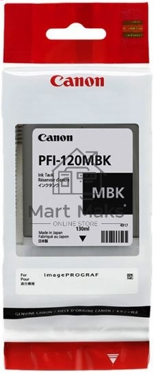 Картридж струйный Canon PFI-120 MBK 2884C001 черный матовый (130мл) для Canon Canon imagePROGRAF TM-200/205