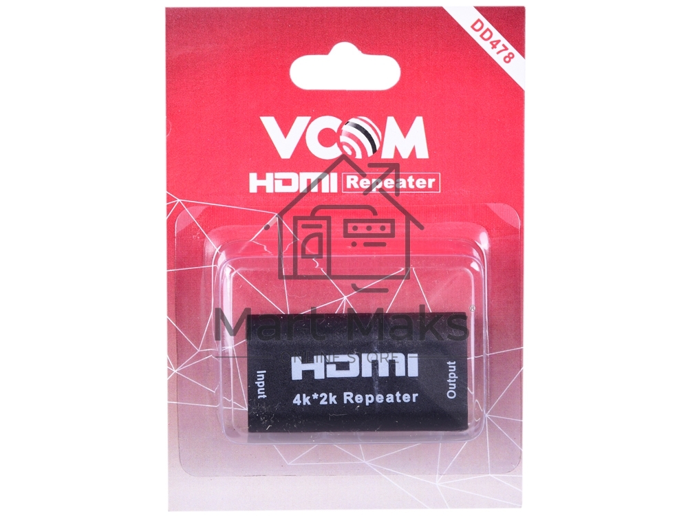 Усилитель (Repeater) HDMI сигнала до 40m VCOM <DD478>
