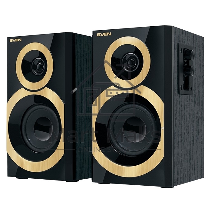 Колонки SVEN SPS-619 GOLD акустическая система 2.0, мощность 2х10 Вт(RMS)