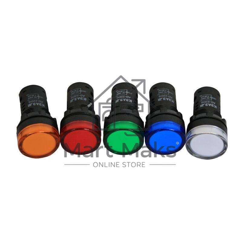 Лампа AD22DS(LED) матрица 22мм 230В жел. КЭАЗ 238573