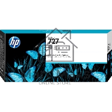 Картридж струйный HP 727 с чернилами фотографического черного цвета для принтеров Designjet, 300 мл