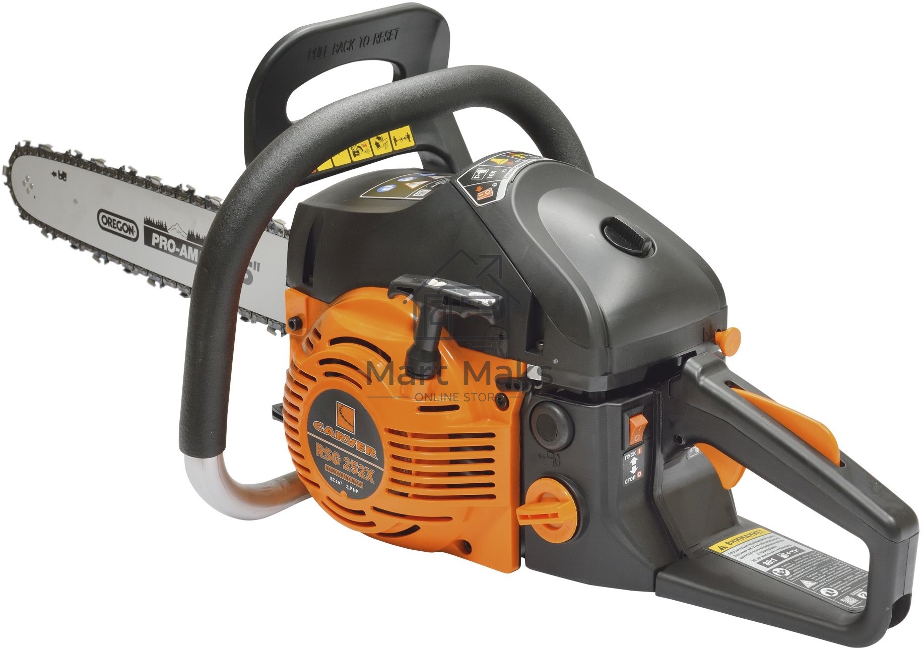 Бензопила Carver RSG 252Х 2200Вт 2.9л.с. дл.шины:18