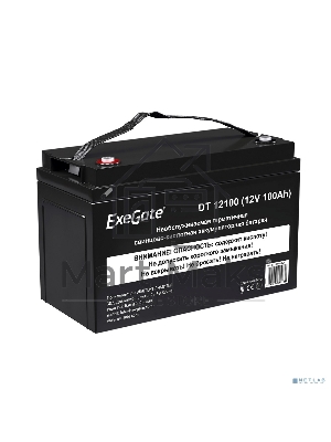 Аккумуляторная батарея ExeGate DT 12100 (12V 100Ah, под болт М6)