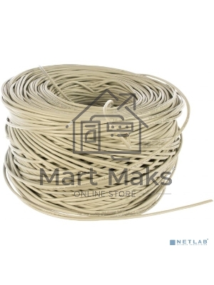 Кабель SkyNet Standart FTP indoor 2x2x0,48, медный, FLUKE TEST, кат.5e, однож., 305 м, box, серый