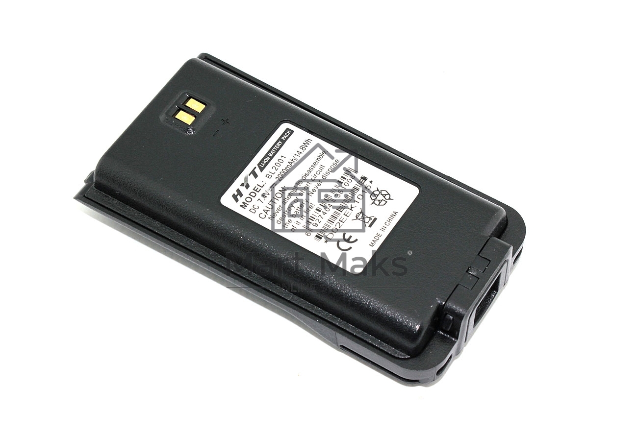 Аккумулятор для Hytera HYT TC-610,TC-618,TC-620,TC-626 (BL2001, BL1204) 2000mah 7,4V Li-ion
