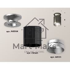 Светильник Ambrella Light XS6303120 DCH/MCH черный хром/хром матовый MR16 GU5.3 (N6904, C6303, N6133)