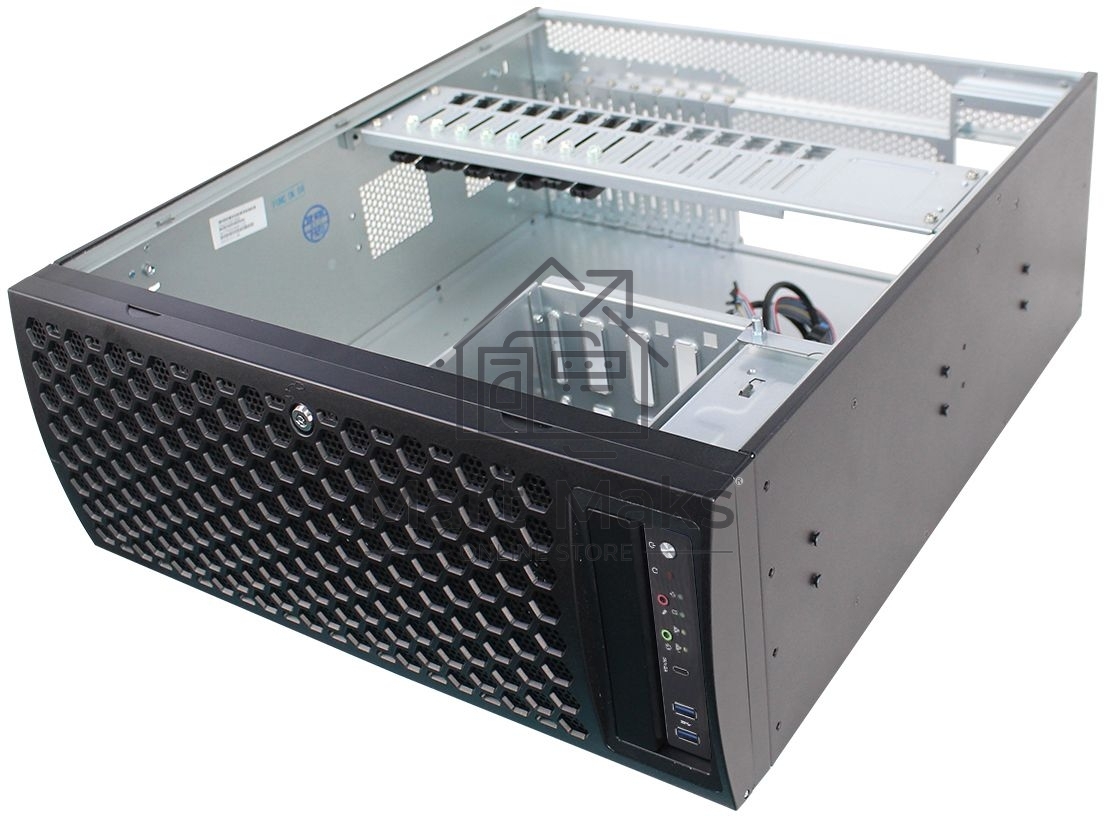 Серверный корпус FL-T4U435, 4U/Tower, ATX, w/o psu, (support ATX or CRPS), 1x2,5