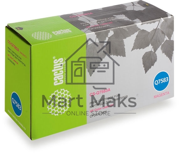 Картридж лазерный Cactus CS-Q7583A пурпурный (6000 стр.) для HP Color LaserJet CP3505/3800