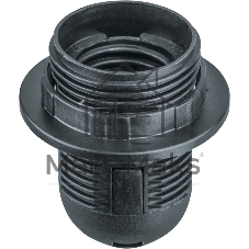 Патрон электрический Navigator NLH-PL-R1-E27-BL пласт. люстровый с кольцом