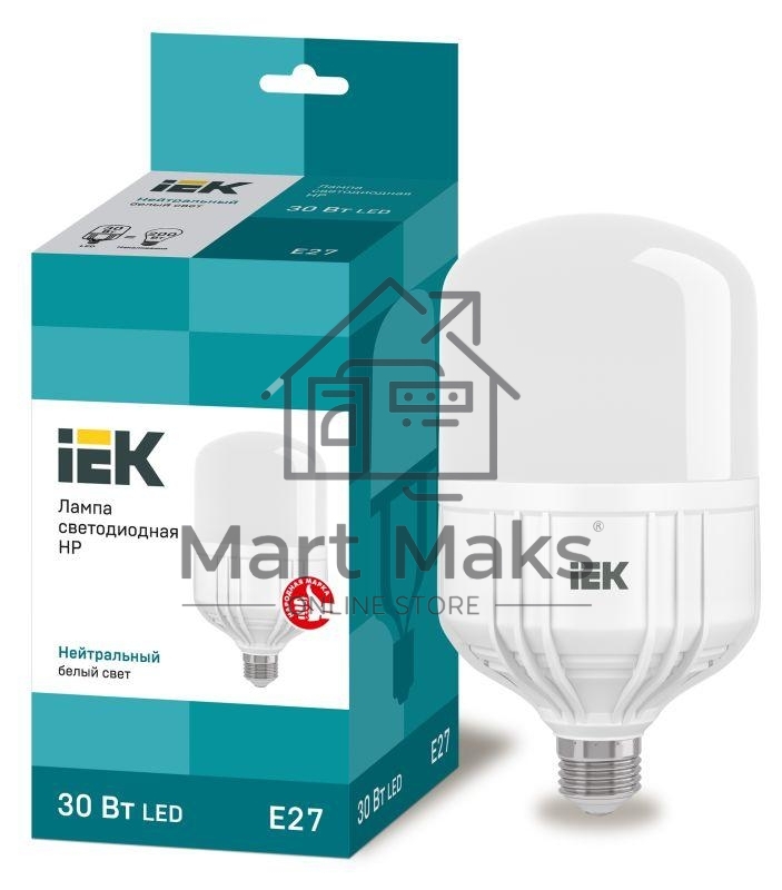 Лампа Iek LLE-HP-30-230-40-E27 светодиодная HP 30Вт 230В 4000К E27 IEK