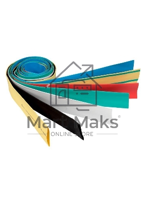 Набор трубок термоусадочных ТУТ 10/5; 12/6; 16/8; 20/10; 25/12.5; 30/15; 40/20 (7 цветов по 7шт 1м) PROxima EKF tut-n-1-r