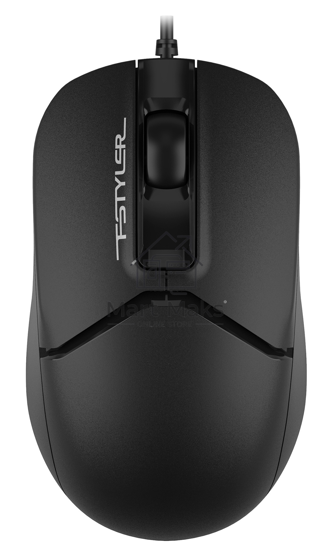 Мышь проводная A4Tech Fstyler FM12 черный, 1200 dpi, USB, кнопки - 3