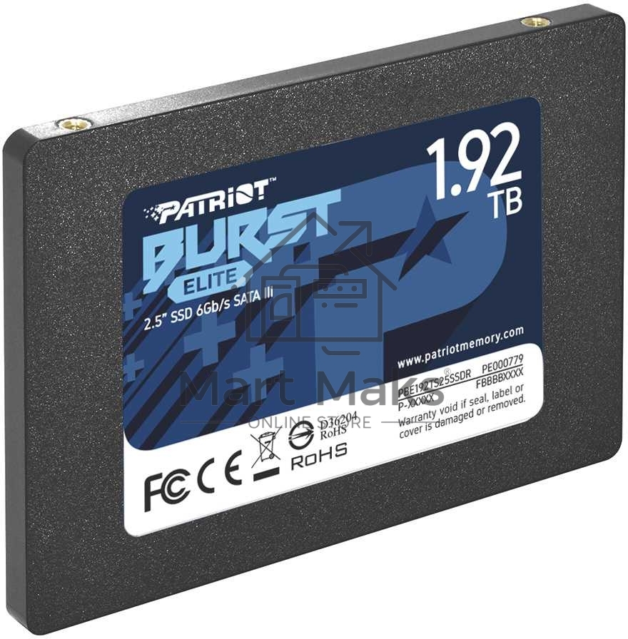 Накопитель SSD Patriot Burst Elite, 1.92Tb, SATA, 2.5
