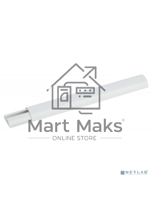 Кабель канал ЭРА KK-30-13-FW полукруглый 30х13 белый 40м