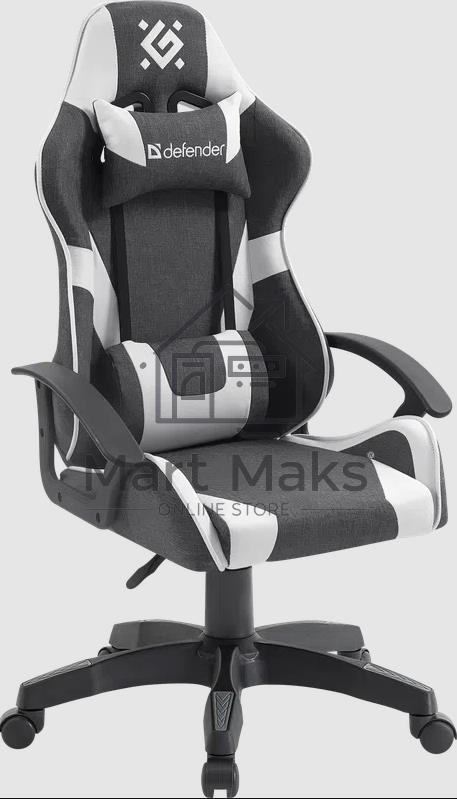 Кресло игровое Defender IBIS GREY/WHITE 64043