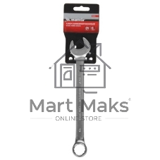 Ключ комбинированный Matrix 19 мм, CrV, матовый хром