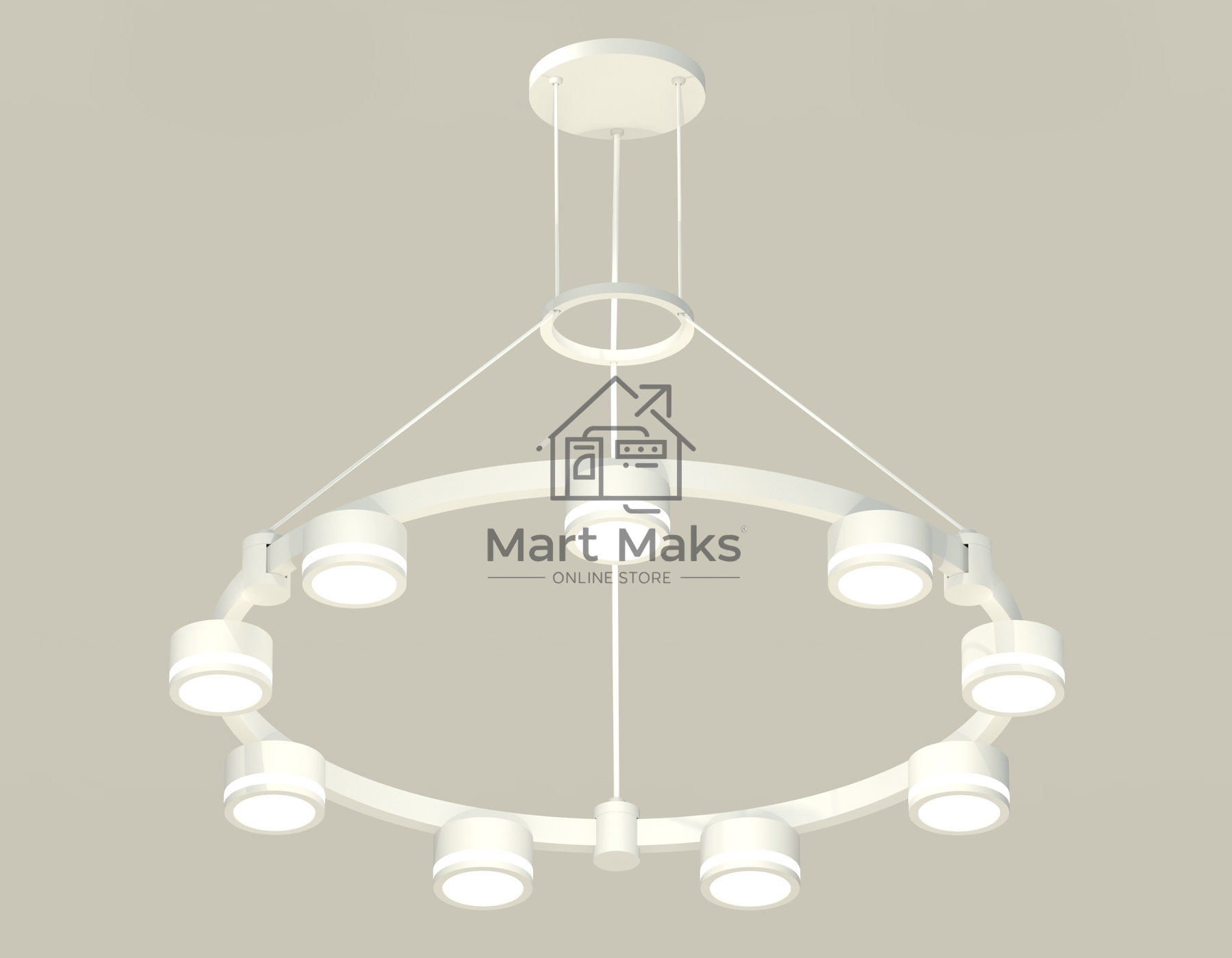 Светильник Ambrella light XR92031900/9 SWH/FR белый песок/белый матовый GX53 (A9203, C9241, N8412)
