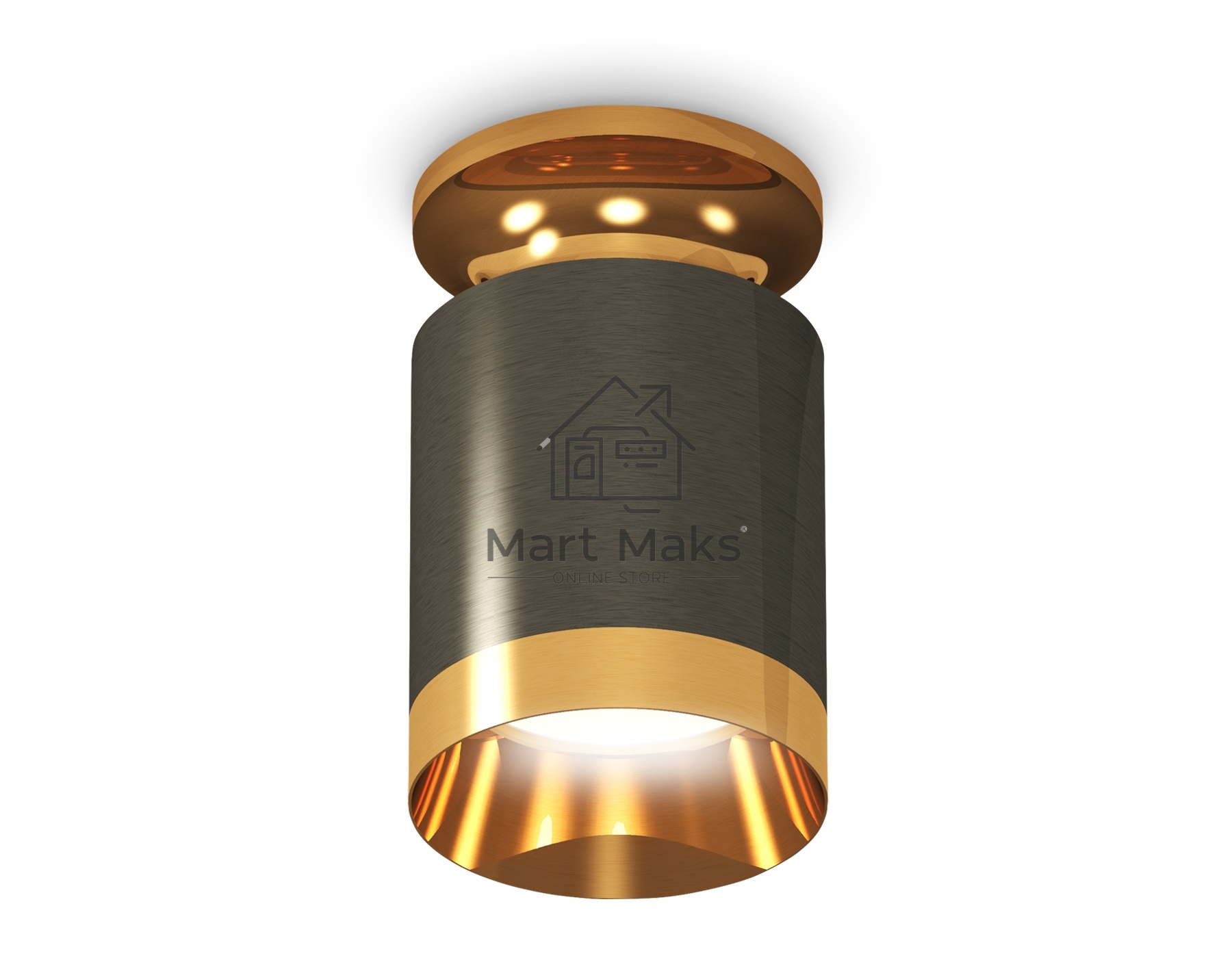 Светильник Ambrella Light XS6303140 DCH/PYG черный хром/золото желтое полированное MR16 GU5.3 (N6905, C6303, N6134)