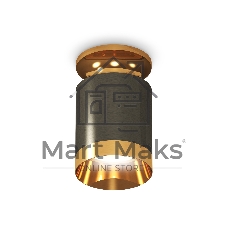 Светильник Ambrella Light XS6303140 DCH/PYG черный хром/золото желтое полированное MR16 GU5.3 (N6905, C6303, N6134)