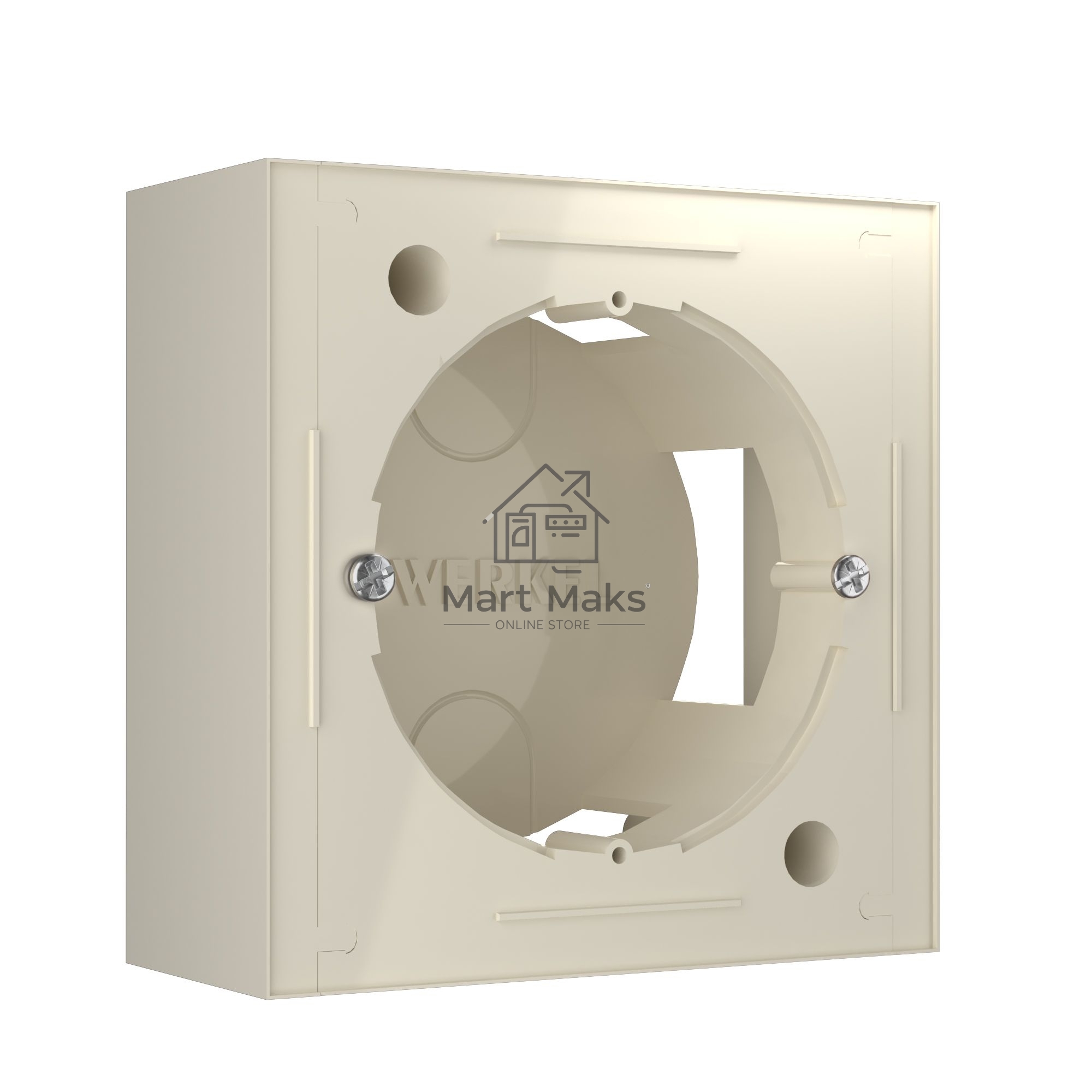 Коробка для накладного монтажа Werkel W8000003 (слоновая кость)