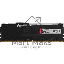 Оперативная память Kingston Fury Beast, DDR5, 16Gb (1x16Gb), 6000MHz, CL30, DIMM, с радиатором, RGB, черный