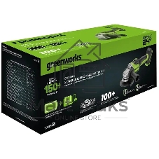 Углошлифовальная машина Greenworks GD24AG 758Вт 10500об/мин рез.шпин.:M14 d=125мм (3200207CUH)