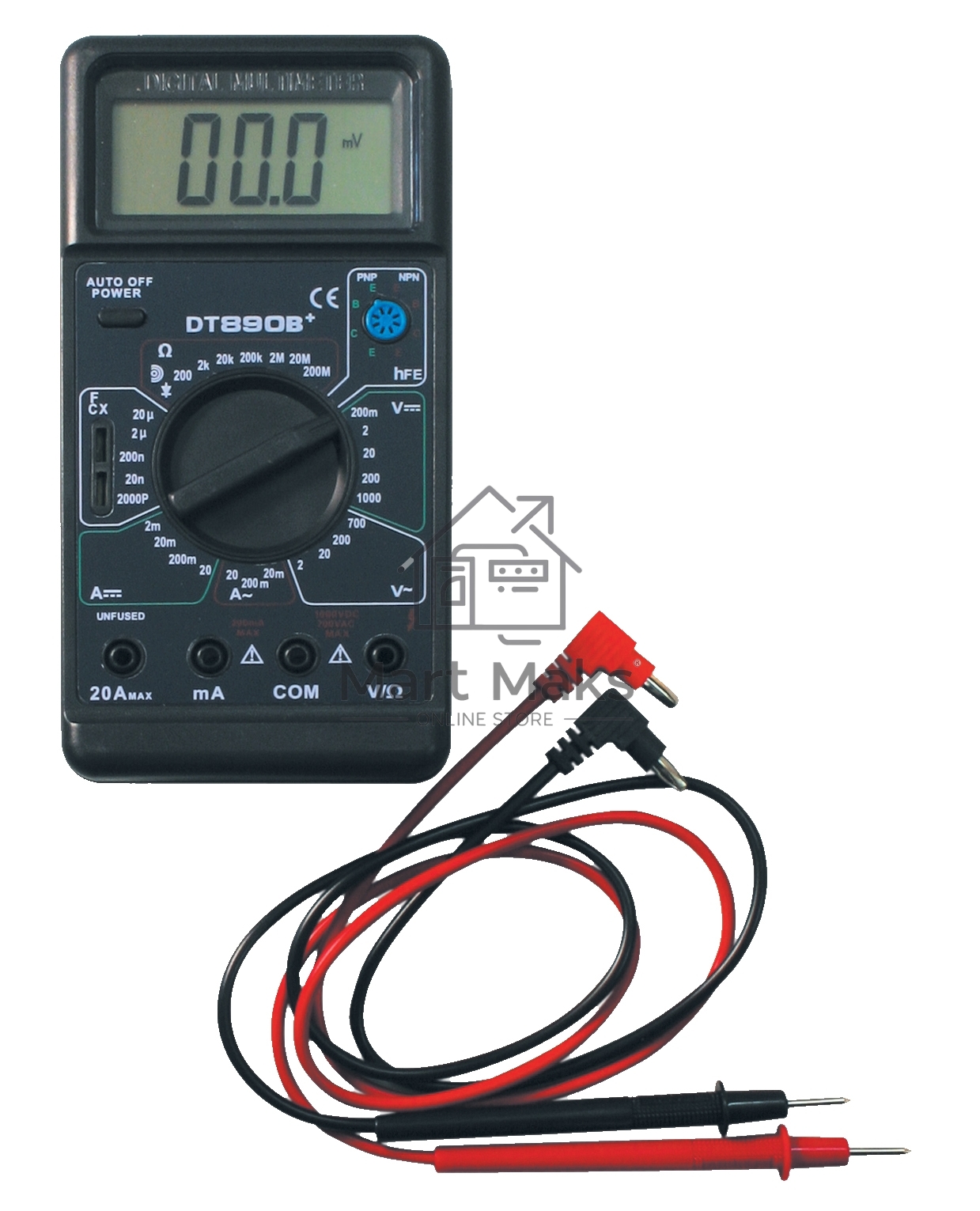 Инструменты Ресанта DT 890 B+ Мультиметр 61/10/224 3,5 разр ж/к дисплей, 30 режимов