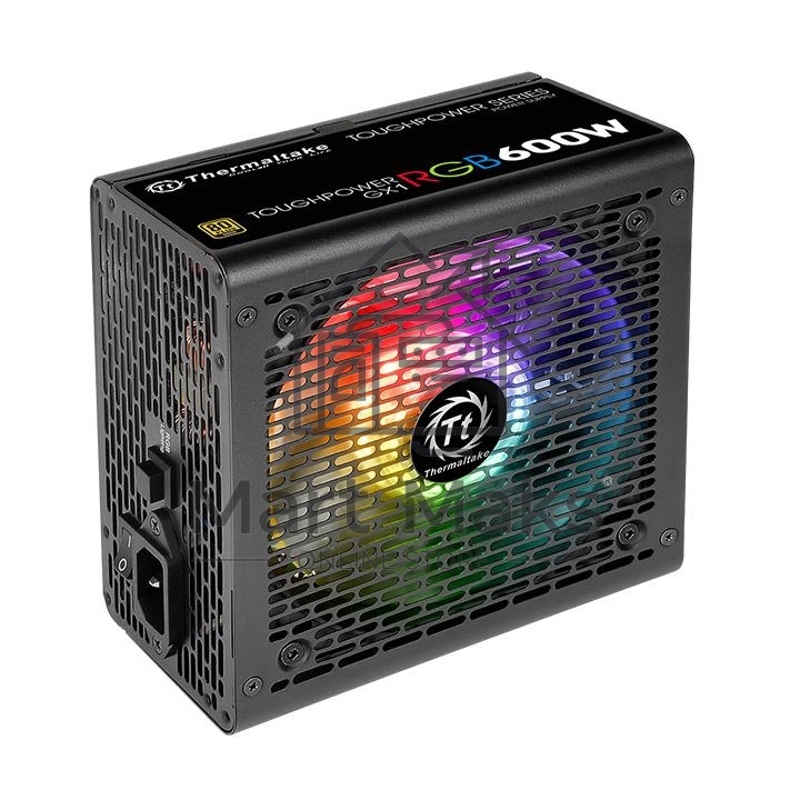 Блок питания Thermaltake Toughpower GX1 RGB (PS-TPD-0600NHFAGE-1), 600Вт,80 PLUS Gold, 120мм. черный
