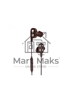 Наушники Harper HV-803 / Проводные / Внутриканальные с микрофоном / Коричневые / 20 Гц - 20 кГц / 96 дБ / Двухстороннее / Mini-jack / 3.5 мм