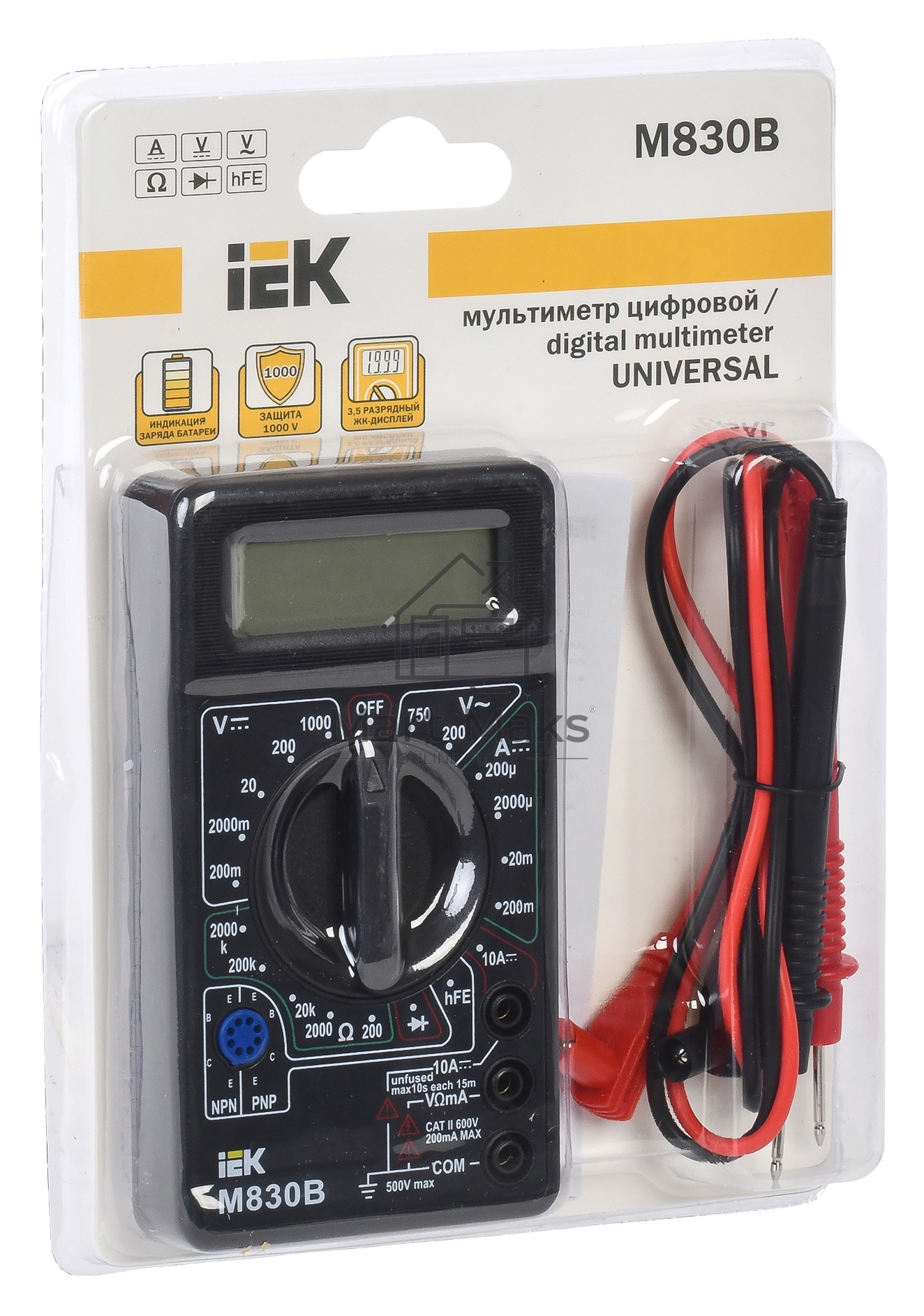 Мультиметр Iek TMD-2B-830 цифровойUniversal M830B IEK