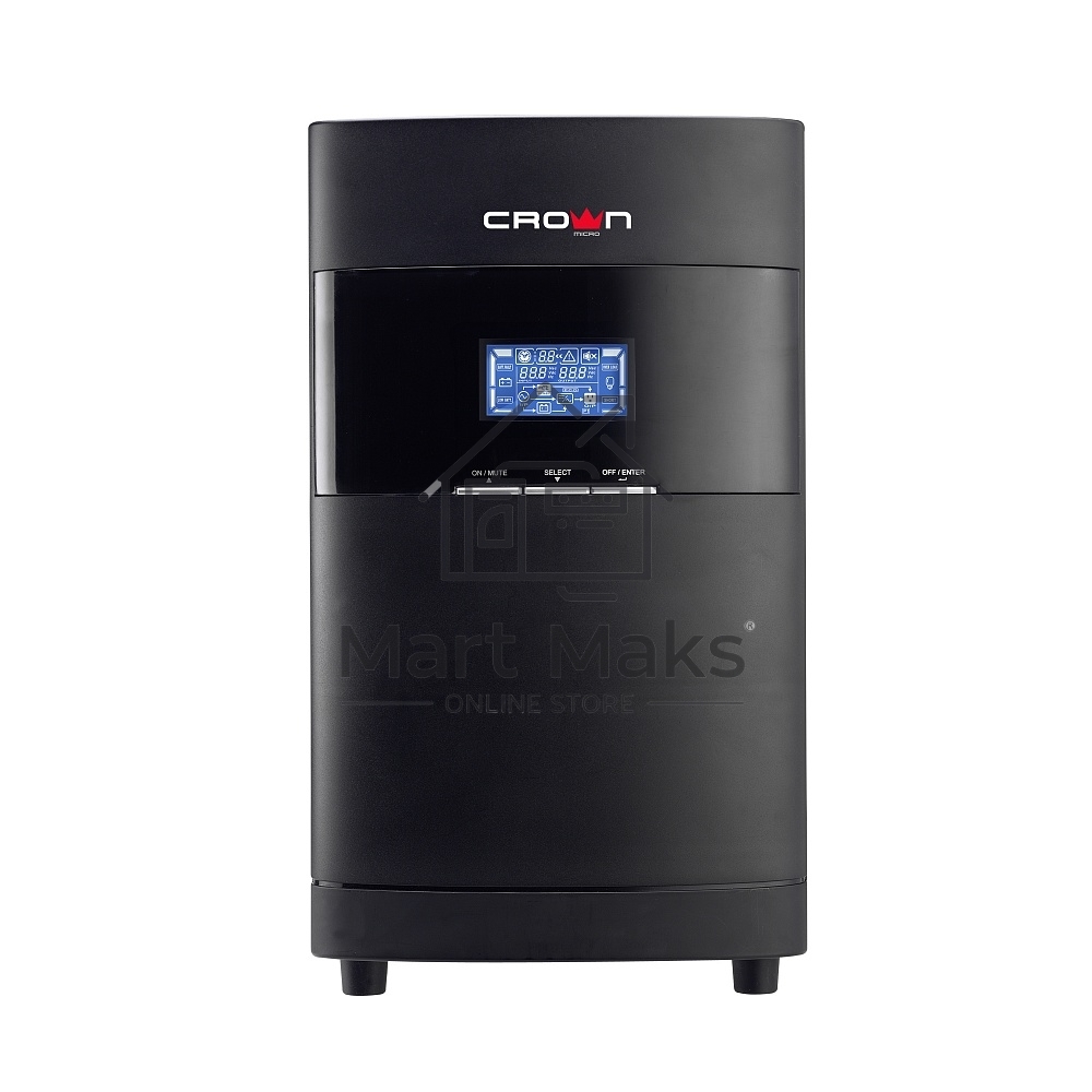 Источник бесперебойного питания CROWN On-Line CMUOA-350-2K EURO 2000VA/1800W, корпус металл, TOWER, АКБ 6*12V/7AH, PF-0.9, AVR 110-300V, порт RJ-11/45+USB/RS-232, EPO, розетки 4*EURO, входной кабель 2 м, вентилятор охлаждения, автомат, слот для SNMP, порт