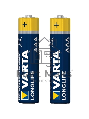 Батарейки VARTA Long Life AAA блистер 2 04103101412 