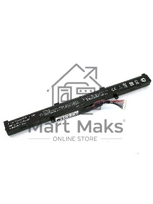 Аккумуляторная батарея для ноутбука Asus X450J (A41-X550E) 14.4V 2600mAh OEM черный