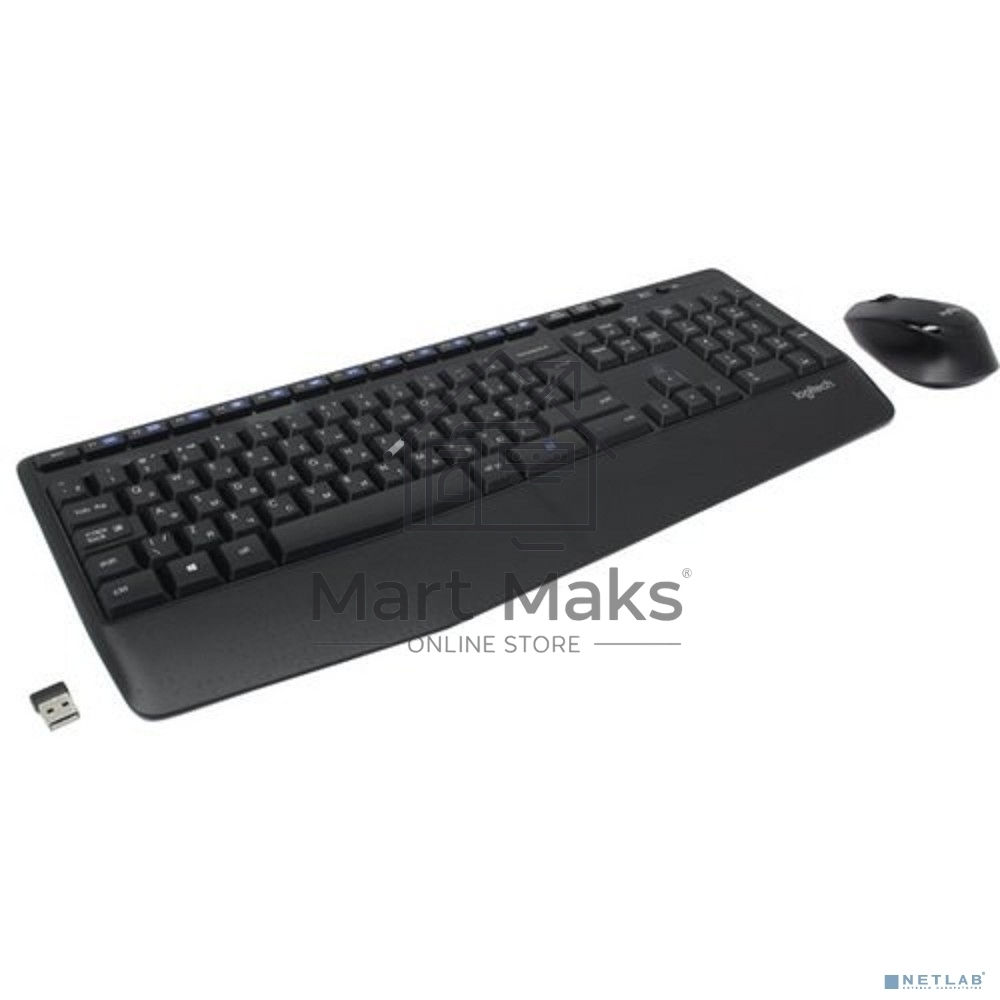 Клавиатура + мышь Logitech MK345 клав:черный мышь:черный USB 2.0 беспроводная Multimedia