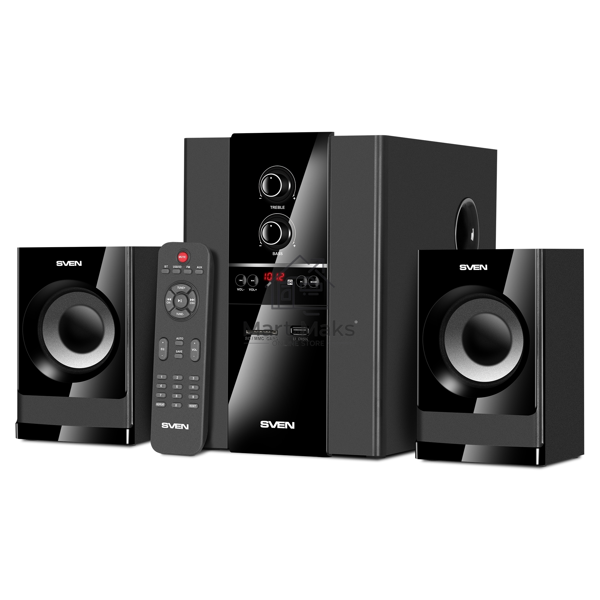 Колонки Sven MS-1821 2.1 черный 40Вт BT