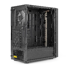 Компьютерный корпус Miditower ExeGate EVO-9211-700NPX (ATX, БП 700NPX с вент. 12см, с окном, 2хUSB+1хUSB3.0, HD аудио, черный, 1 вент. с RGb подсветкой)