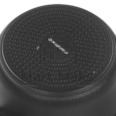 Кастрюля Maunfeld Osvald MF22SVLD03CR универсальная из литого алюминия со стеклянной крышкой, 3 л