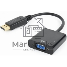 Переходник DisplayPort - VGA Cablexpert A-DPM-VGAF-02, 20M/15F, кабель 15 см, пакет