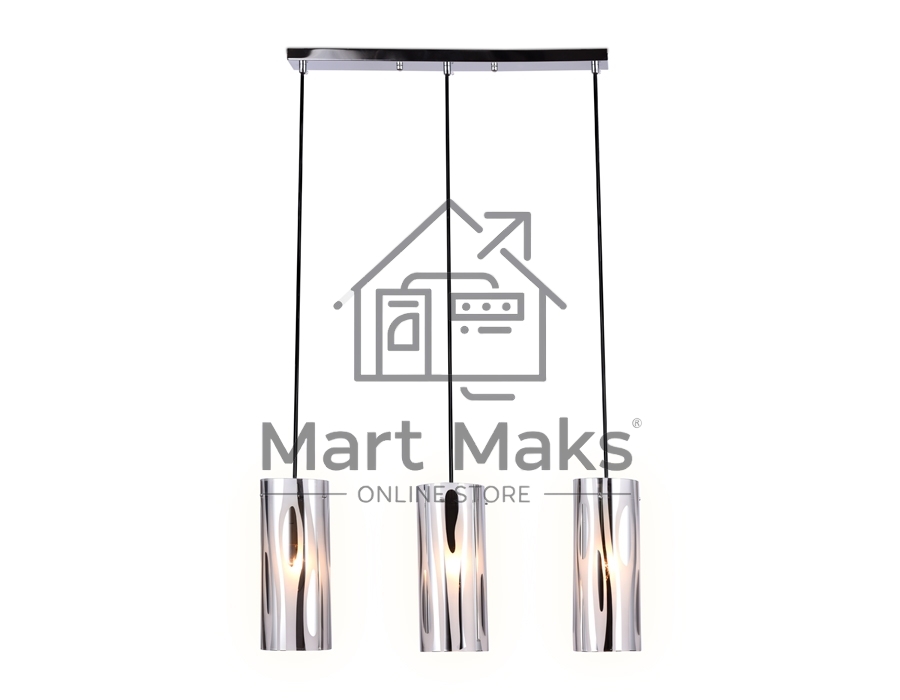 Светильник Ambrella light TR3590/3 CH/SM хром/дымчатый E27/3 max 40W 530*100*900