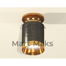 Светильник Ambrella Light XS6303140 DCH/PYG черный хром/золото желтое полированное MR16 GU5.3 (N6905, C6303, N6134)