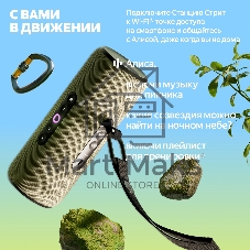 Умная колонка Яндекс Станция Стрит, 30Вт, компактная, 2 динамика, Wi-Fi, Bluetooth 5.0, Алиса, фиолетовый
