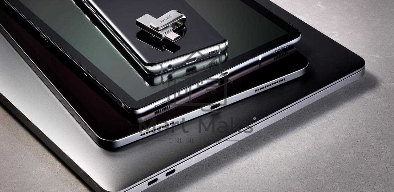 Флешка USB R/W Sandisk Ultra Dual Drive Luxe 32ГБ, USB3.0, серебристый