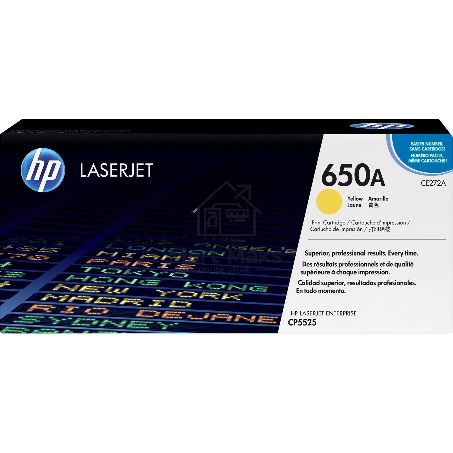 Картридж лазерный HP CE272A желтый для CLJ CP5520/5525 15000стр.