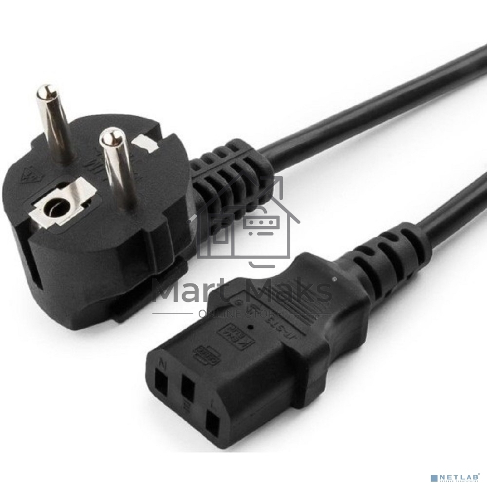 Кабель питания Filum CEE 7/7-С13, 3х0.75мм, 220В, 10A, чёрный, 1.8м [FL-PC10-EU-C13-1.8M] (873341)