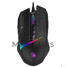 Мышь проводная A4Tech Bloody W60 Max черный, 10000 dpi, USB, кнопки - 10