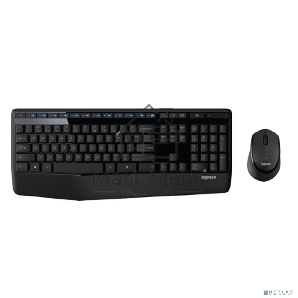 Клавиатура + мышь Logitech MK345 клав:черный мышь:черный USB 2.0 беспроводная Multimedia