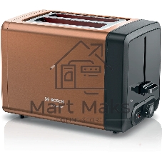 Тостер Bosch TAT4P429 медь, 970 Вт, 2 слота