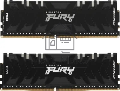 Оперативная память Kingston Fury Renegade, DDR4, 16GB (2x8GB), 3600MHz, CL16, DIMM, с радиаторами, серый/черный